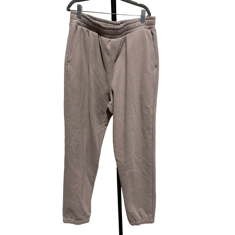 Beyond Yoga Polar Fleece Sweatpants Brown Medium‎ Cozy Girl Chic Lounge WFH Soft - Picture 2 of 6